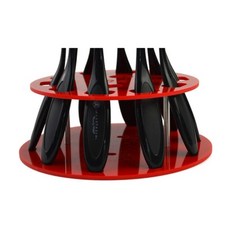 Declock CX 圓形雙心刷具晾乾架, 紅色的, 1 個