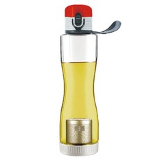 미르코리아 거꾸로 원터치 녹차물병, 레드, 550ml, 1개