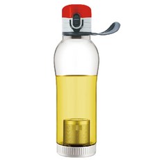 mir 倒置單鍵綠茶水瓶, 紅色, 650ml