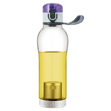 미르코리아 거꾸로 원터치 녹차물병, 퍼플, 650ml, 1개