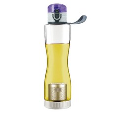 mir 倒置單鍵綠茶水瓶, 紫色, 550ml
