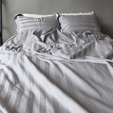 Oriental飯店嚴選3公分條紋被套+枕套組 S