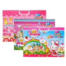 영아트 스케치북2000 여아용 랜덤 발송 2개, 345mm x 248m, 22매