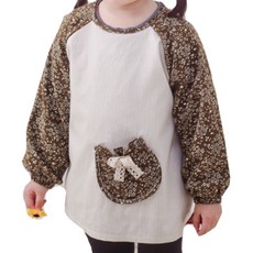 K Corporation 孩童圍裙禮服 Monet 27 尺寸 2, 棕色的, 1 個