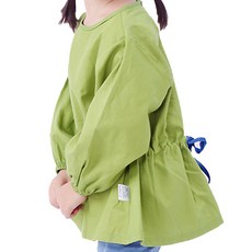 케이코퍼레이션 어린이 앞치마가운 모네28 사이즈1, 그린, 1개