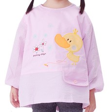 K Corporation 孩童圍裙禮服莫奈 25 碼 1, 粉色的, 1 個