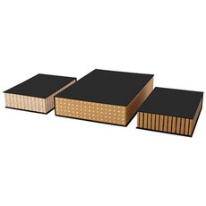 이케아 HEJSAN 서류보관함 3종세트 203.310.04, 브라운, 1개