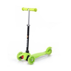 JX滑板車兒童用LED滑板車, 綠色