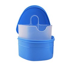 Livingjoy假牙收納盒 I-04 藍色, 1入, 1組