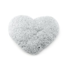 비케이 하트 곤약스펀지, 화이트, 1개, 1개