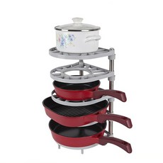 裝飾預算新煎鍋組織者, Silver, 1個