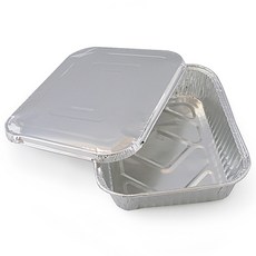 서광알미늄 은박 직사각 일회용도시락 SK2 뚜껑포함, 10개, 1개