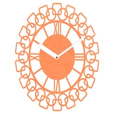 브론즈하우스 MDC-099 벽시계 무소음, 오렌지