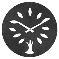 브론즈하우스 MDC-095 벽시계 저소음, 블랙