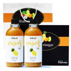 Foodimou 水果醋禮盒, 2 菠蘿醋 + Tritan 瓶, 1套