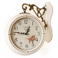Lumia Lilycubic 原木雙面壁鐘, 白色