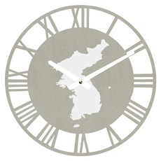 브론즈하우스 MDC-080 벽시계 무소음, 그레이