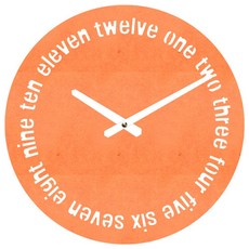 브론즈하우스 MDC-043 벽시계 저소음, 오렌지