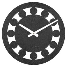 브론즈하우스 MDC-154 벽시계 무소음, 블랙