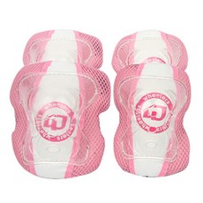 휠러스 아동용 보호대 세트 중형 핑크, 1세트