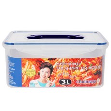 리빙듀오 쿨맥시 2 직사각12호 밀폐용기, 3L, 1개