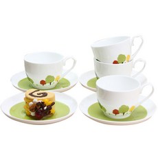 LKmade Bone China Forever 咖啡杯套組, 混色, 1組