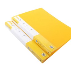 도리미 A4 클리어 화일 20P, 노랑, 2개입