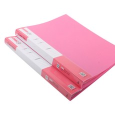도리미 A4 클리어 화일 20P, 분홍, 2개입