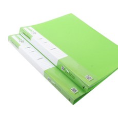 도리미 A4 클리어 화일 20P, 연두, 2개입