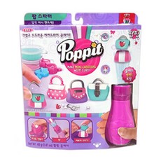 진영토이 팝핏 클레이 팝 스타터, 미니 핸드백, 1팩, 1개