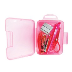 DA MAO 미니문구세트 BOX형 핑크, 1세트