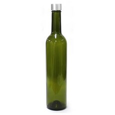 Glassdomae 綠色螺旋蓋500葡萄酒瓶, 500ml, Stamping Silver Cap, 35入