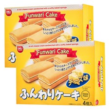 델리푸드 치즈플레이버 케이크 과자, 18g, 2개