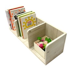 보우데코 플로렌 3단 책꽂이 A, 화이트워시