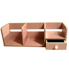 보우데코 플로렌 3단 서랍 책꽂이 B, 핑크워시