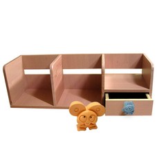 보우데코 지후 키즈 서랍 책꽂이, 핑크워시