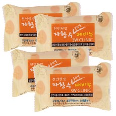 3W클리닉 자황수 콜라겐 때비누, 150g, 4개