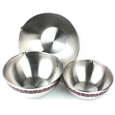 Kitchen-Art EX圖騰精選不鏽鋼攪拌碗組 3入, 1組, 攪拌碗 小 1p+中 1p+大 1p