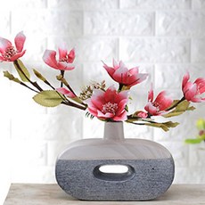 歡樂世界和諧+影橢圓花瓶, 粉紅玉蘭, 1 個