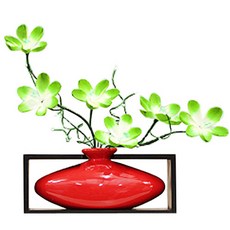 歡樂世界和諧+臥式花瓶套組, 綠色, 1組