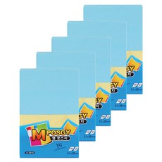 M POSGY 粉彩混色便利貼 5138 黃色+藍色, 5套
