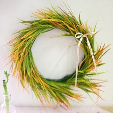 Happy World 人造花環, 橙色新鮮薰衣草, 1 個