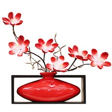 歡樂世界和諧+臥式花瓶套組, 紅色的, 1組