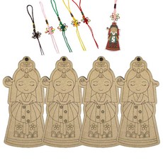 색지청 한국민속의상 우드아트10, 각시, 4개