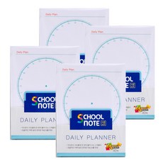 M POSGY 學生筆記本 每日計畫本 40張, 4個, 混合顏色