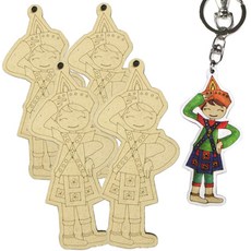 색지청 세계다문화의상 우드아트 7, 태국 파씬 사바이, 4개