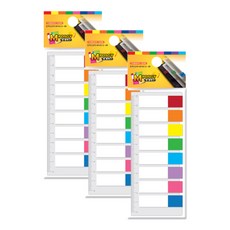 M POSGY M FLAG 膠片索引貼 15張 8色 彩虹, 45 x 12毫米, 3個