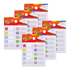 엠포스지코팅 네임스티커/아트지+OPP 5매, 90 x 90 mm, 6개