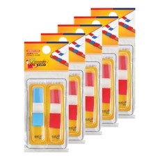 엠플래그 팝업플래그 20매 2색 POP4412 RB, 44 x 12 mm, 5개