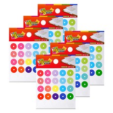 M POSGY 彩色環形標籤 /PP 5入, 6個, 90 x 90 毫米